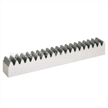 Șină din nylon POM cu dinți înclinați, tratată prin călire, executată după desen, variante de matrițe 1, 1,5, 2, 2,5, 3 și 4.