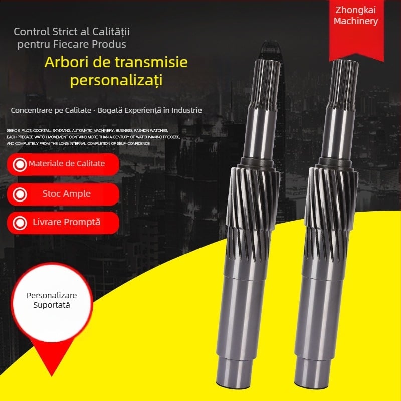 Ax cu splină: precizie în prelucrare, splină internă și splină învolută