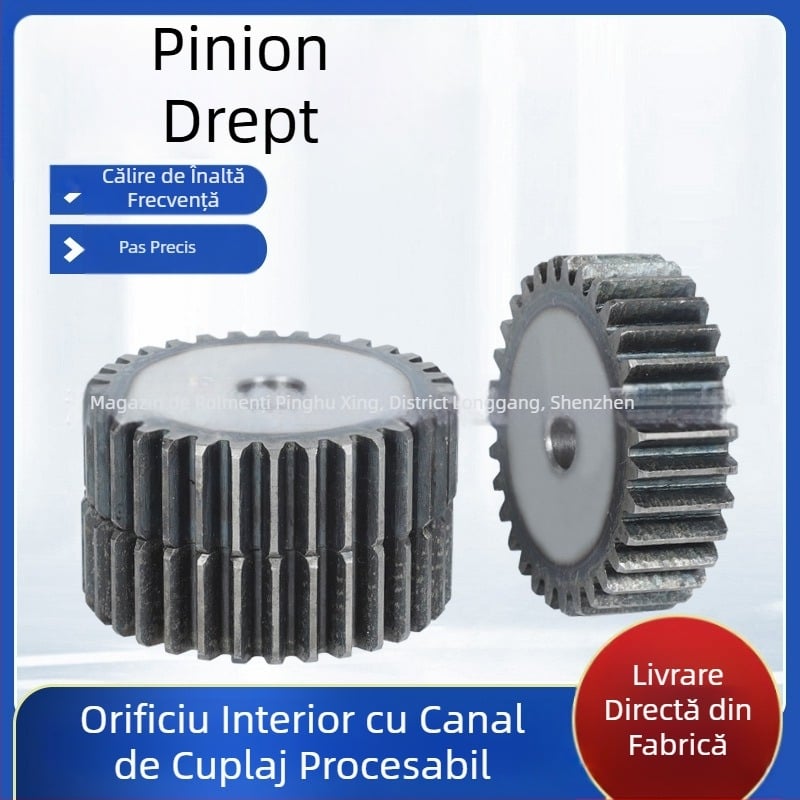 Roți dinți drepți prelucrate cu cremalieră, modulele 1, 1,5, 2, 2,5, 3, 4, 5, angrenaj cilindric