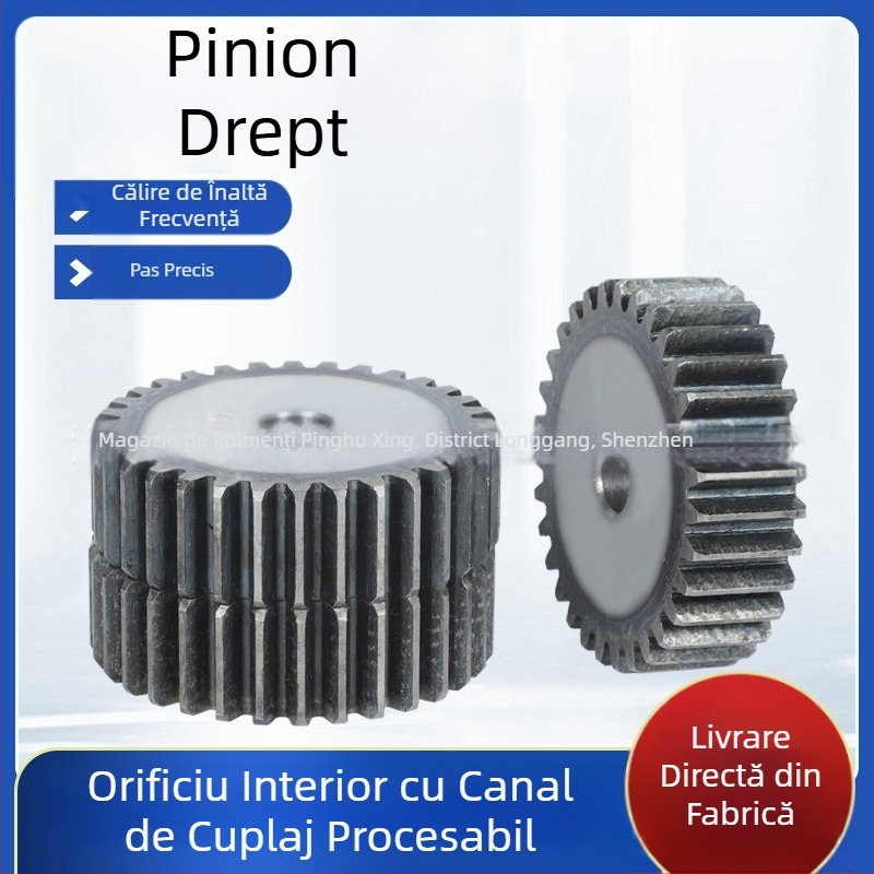 Roți dinți drepți prelucrate cu cremalieră, modulele 1, 1,5, 2, 2,5, 3, 4, 5, angrenaj cilindric