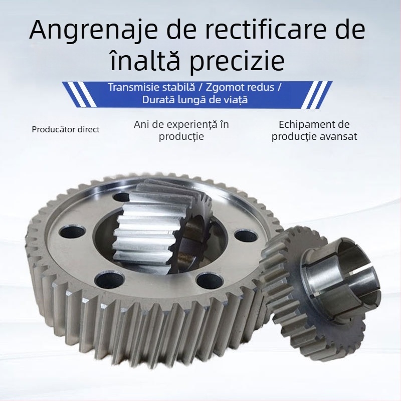 Șlefuire de precizie a dinților ne-standard din oțel carbon: dinți drepți pentru motor, dinți ai pompei de ulei și angrenaje conice pentru transmisie