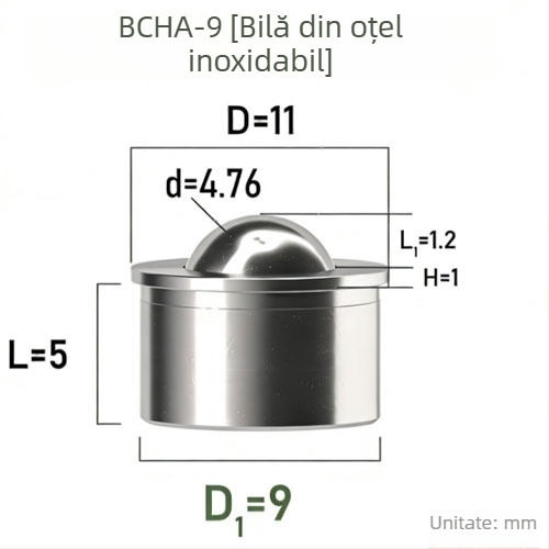 QX BCHA7.5 Minge din oțel universală pentru poziționare și lipire prin presare