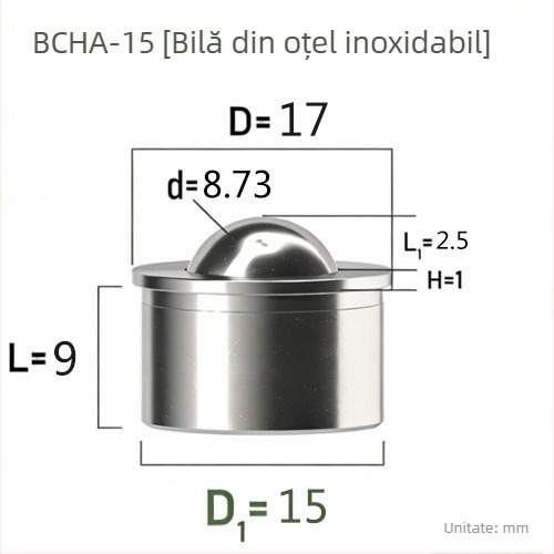 QX BCHA7.5 Minge din oțel universală pentru poziționare și lipire prin presare