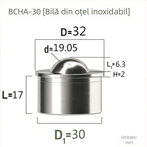 QX BCHA7.5 Minge din oțel universală pentru poziționare și lipire prin presare