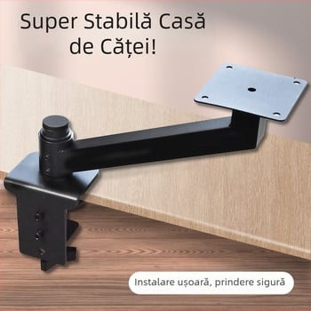 Cadru de cățărare pentru pisici montat pe masă, cu înălțime reglabilă și rotație de 360°