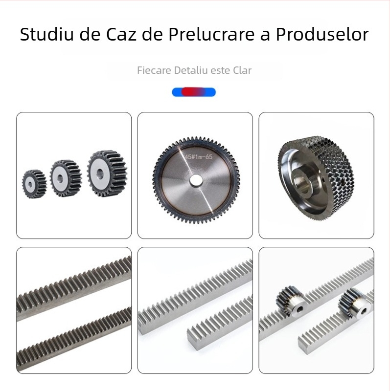 Șină dinți elicoidală tratată termic pentru mașina de tăiat oțel 45