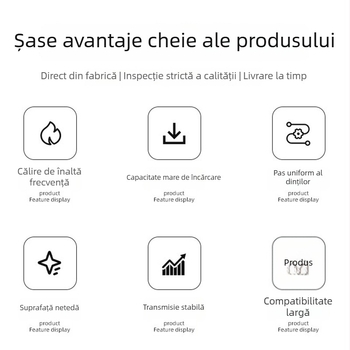 Șină dințată și ghidaj personalizate, oțel Nr. 45, prelucrare de precizie pentru echipamente CNC