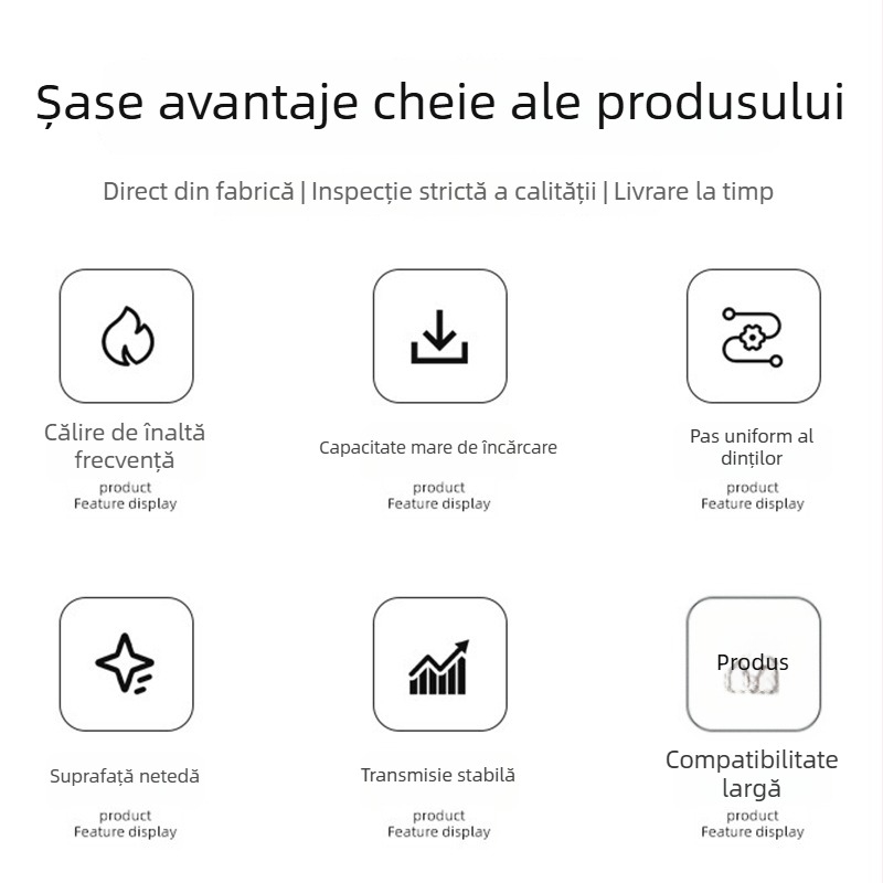Șină dințată și ghidaj personalizate, oțel Nr. 45, prelucrare de precizie pentru echipamente CNC