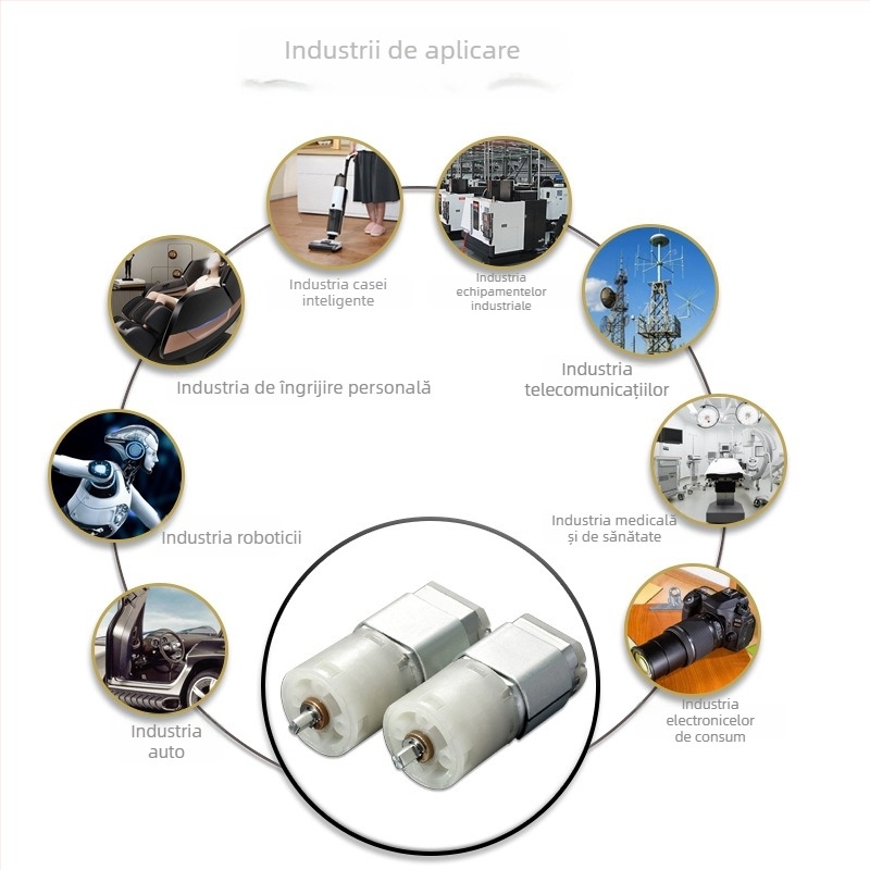 Motor cu angrenaj planetar din nylon, diametru 24 mm, raport de transmisie 32:1, cu moment de cuplu 4 kgf·cm