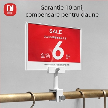 Semne de afișaj pentru rafturi, etichete de preț din acrilic pentru magazine de îmbrăcăminte