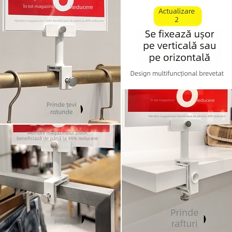 Semne de afișaj pentru rafturi, etichete de preț din acrilic pentru magazine de îmbrăcăminte