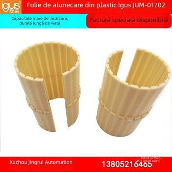 Igus JUM01 02 rulment liniar, 10 bucșe din plastic tehnic, 12 bucșe de alunecare, 16202530