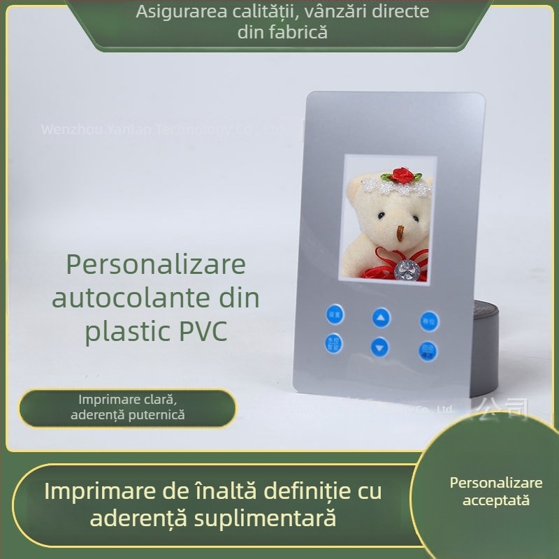 Etichete autoadezive pentru panouri PVC pentru echipamente de imprimare — plăcuțe de identificare personalizabile