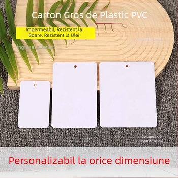 Etichete de identificare din PVC goale, carduri din plastic, etichete de agățare rezistente la apă, etichete de marcaj, etichete de agățare pentru exterior, etichete scrise de mână