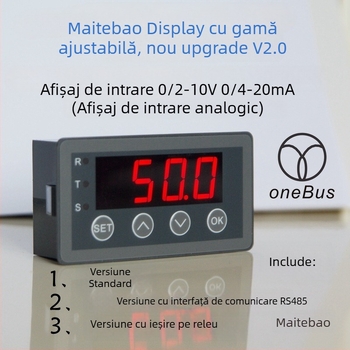 Aim Contor digital cu afișaj pentru intrare analogică 0-10V, 0-20 mA, 2-10V, 4-20 mA