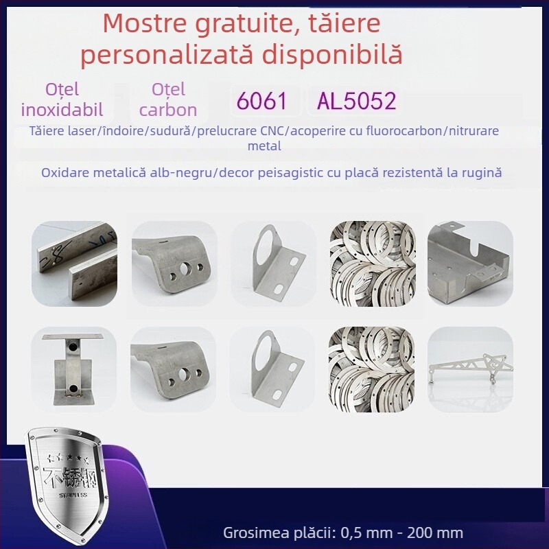 Prelucrare personalizată a tablei metalice: piese structurale, echipament de sudură, suporturi de bază, tăiere, îndoire, vopsire cu pulverizare, zincare, oxidare neagră