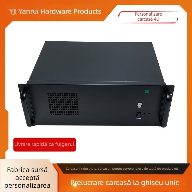 4U Carcasă pentru control industrial pentru cloud PC, dulap din aliaj de aluminiu, Mini ITX, OPS pentru Internet Café