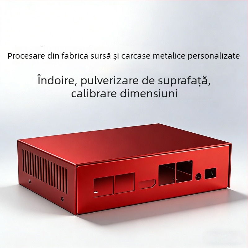 Carcasă metalică pentru mini computer industrial, cu proces de îndoire integrat, pentru exterior, anti-vibrații și protecție înaltă