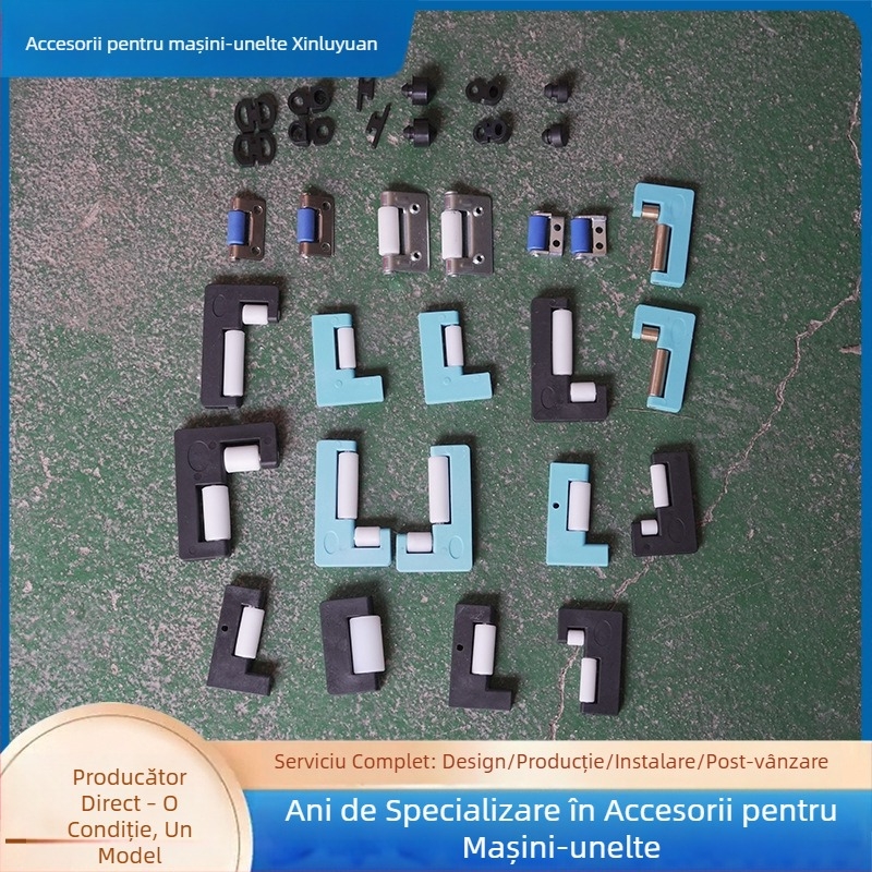 Protecție pentru mașină-unelte cu placă de oțel, cadru din fier pentru susținere, role din nailon, ghidaj cu role de cupru pentru gantry freză