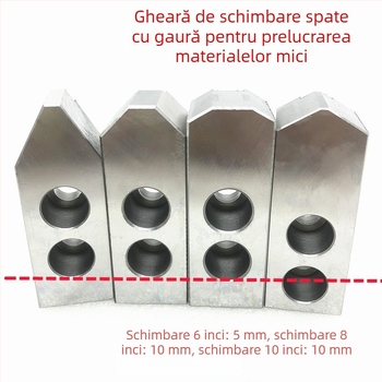 Mandrin cu maxilar moale, cu trei gheare, neconvențional, prelungit, pentru strung, 6/8/10 inch