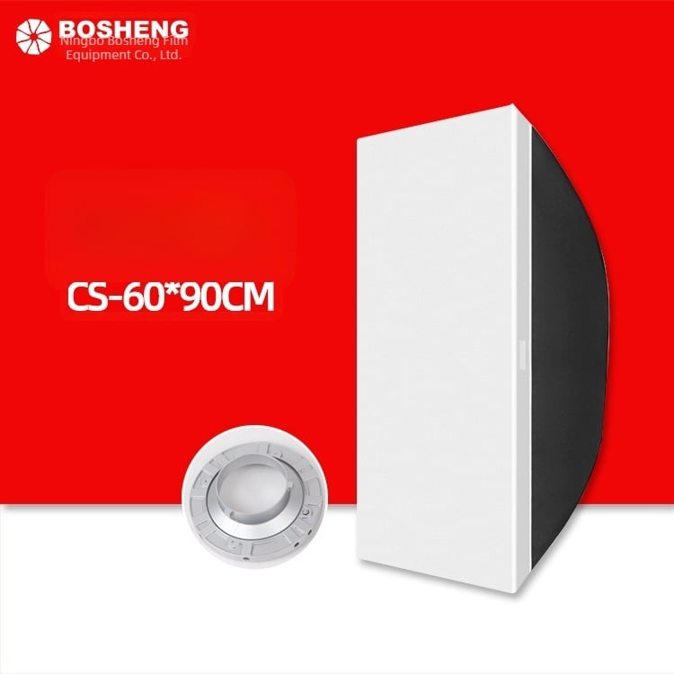 Softbox 60x90 cm pentru portret și natură statică, portabil, iluminare LED continuă, cadru din oțel/aluminiu