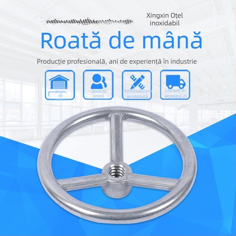 Roată de mână din oțel inoxidabil pentru supape și utilaje; piese turnate neconvenționale; turnare de precizie