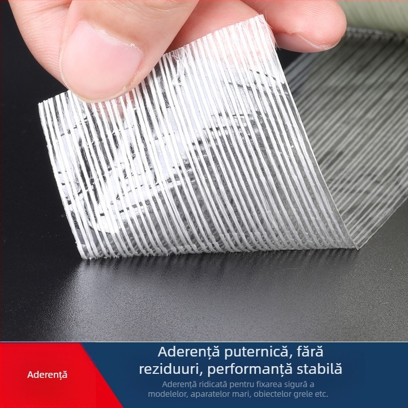 Bandă transparentă din fibră de sticlă cu aderență mare pentru cabluri electrice și împachetări, rezistentă la temperaturi înalte