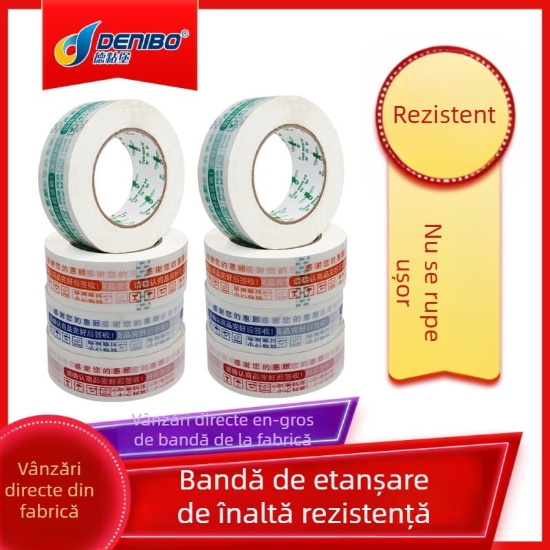 Bandă de sigilat colorată cu logo personalizat, pentru comerț electronic, dimensiuni variate, ambalare en-gros