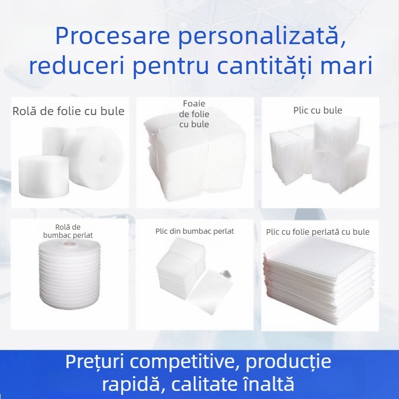 Rolă de folie cu bule îngroșată pentru ambalare expres, protecție la șocuri