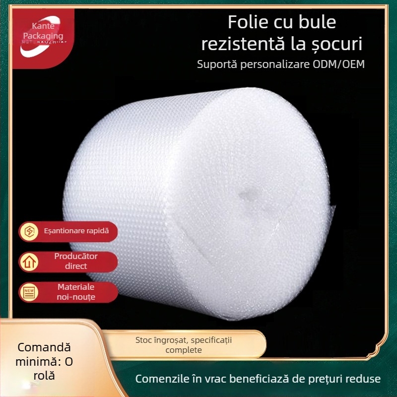 Rolă de folie cu bule îngroșată pentru ambalare expres, protecție la șocuri