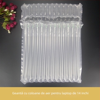Geantă pentru laptop de 14 inch cu coloane de aer, protecție la șocuri