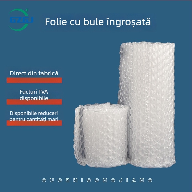 Film cu bule pentru amortizare, pungi cu coloane de aer și perne cu bule pentru protecție la șocuri
