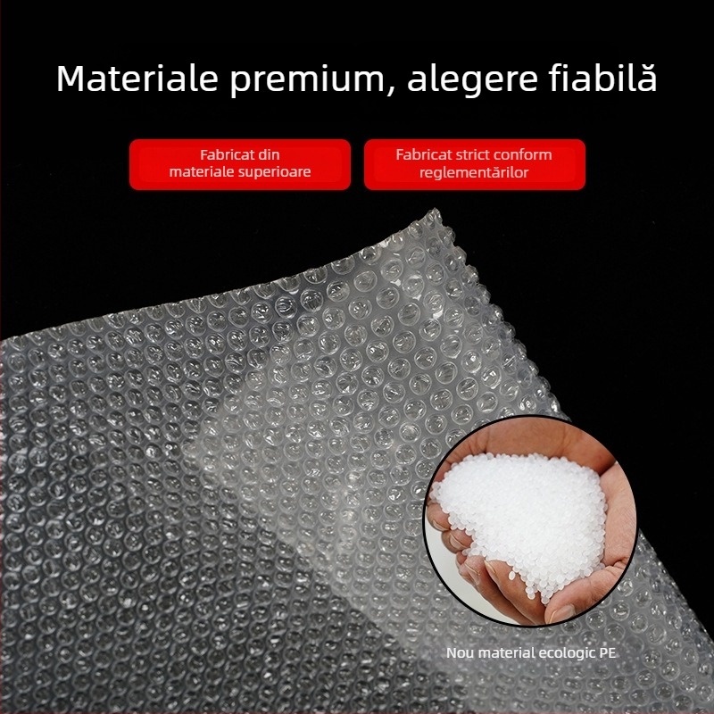 Rolă de folie cu bule pentru ambalare, bule mari, protecție antișoc