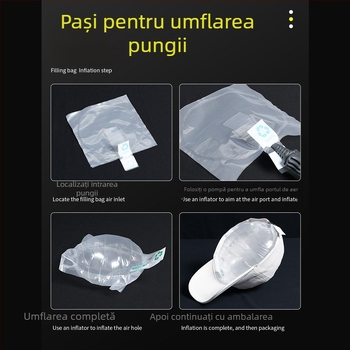 Baloane de aer gonflabile pentru ambalare logistică, cu protecție anti-deformare și perne cu bule