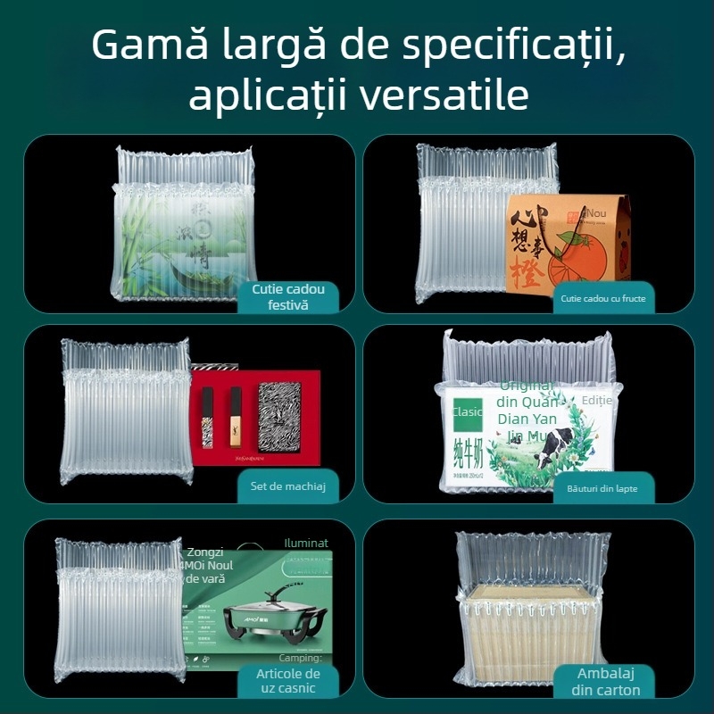 Geantă cu coloană de aer pentru cutii cadou, strat gros de bule pentru protecție împotriva șocurilor