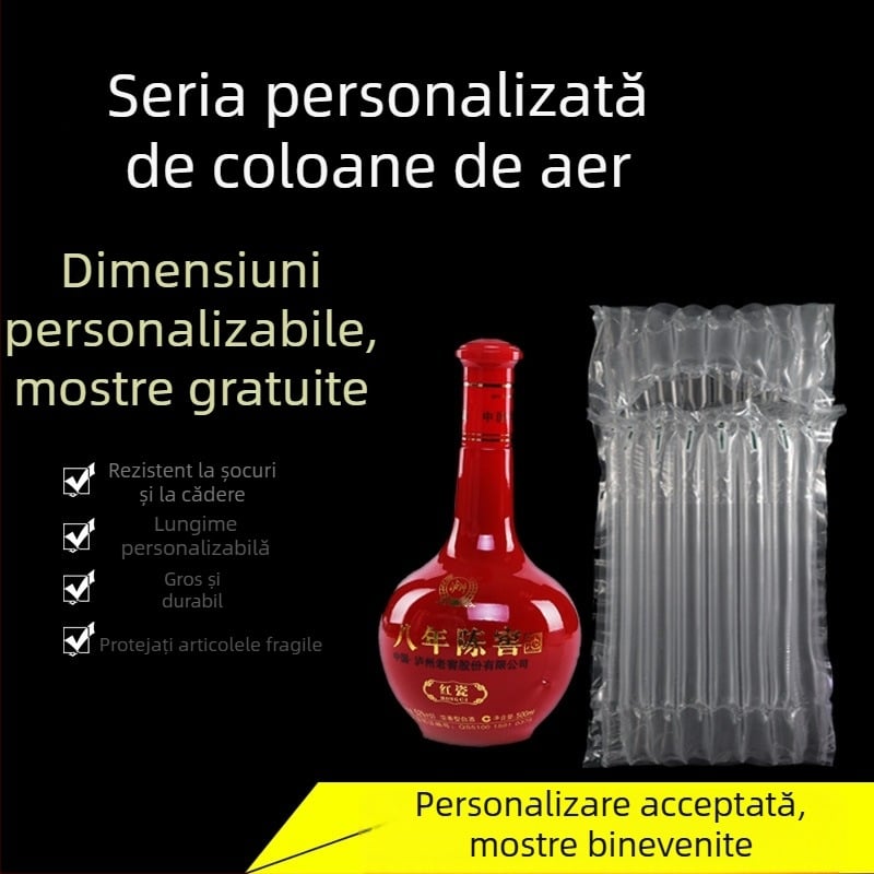 Geantă personalizată cu coloană de aer pentru protecție la șocuri și căderi, ambalare lapte praf, tampon cu coloană de bule