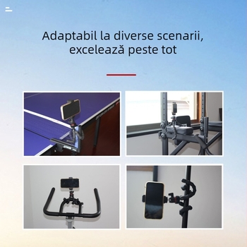 Trepied octopus cu brațe în stil bambus pentru telefoane, camere și GoPro — fotografii versatile și streaming live