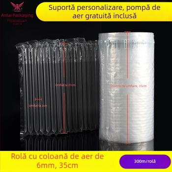Rolă de folie cu bule, coloană de aer, 35 cm, pungi personalizabile pentru obiecte fragile și electronice