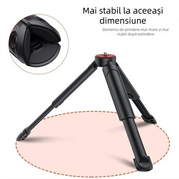 Pocket 4/3 Mini Stabilizator pentru telefon, trepied de mână portabil, suport pentru fotografii pe birou