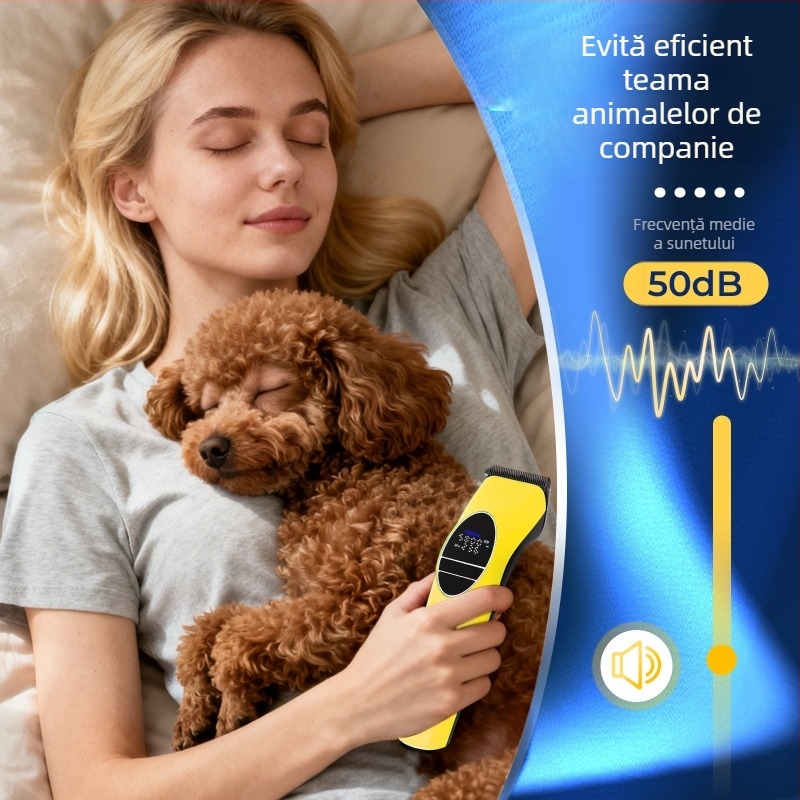 Mașină de tuns blană pentru animale de companie cu afișaj LCD — Aparat electric de tuns pentru câini mari și pisici