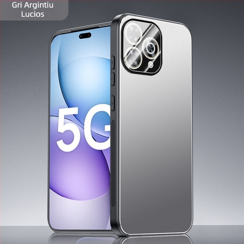 Carcasă metalică mată pentru Huawei Enjoy 80S, Enjoy 70 Plus, Enjoy 70 Pro și Enjoy 80 Pro, cu protecție completă a obiectivului și disipare a căldurii