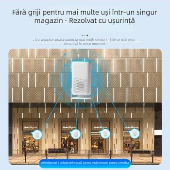 Sonerie wireless divizată cu vibrație și iluminare, senzor de mișcare pentru securitatea locuinței