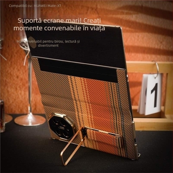 Husă Huawei Mate X/Xs cu pliere triplă și suport rotativ pentru încheietură – Apus irizat