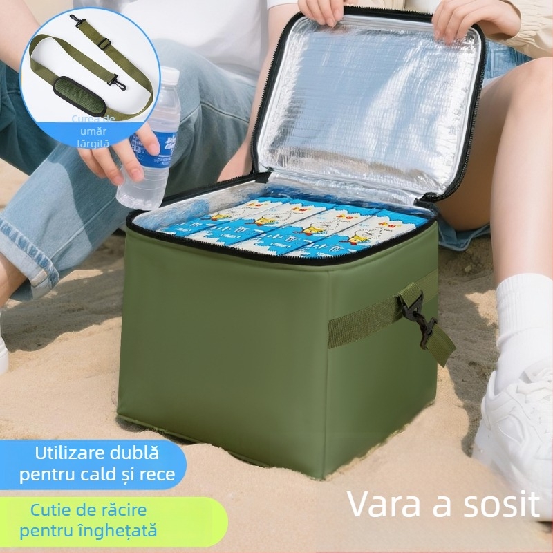 Cutie izotermă portabilă din spumă pentru înghețată, popsicle și băuturi reci, capacitate 12 L