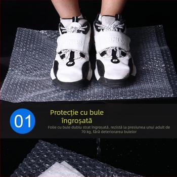 Pungi transparente cu bule, groase, pentru amortizare și protecție în ambalare