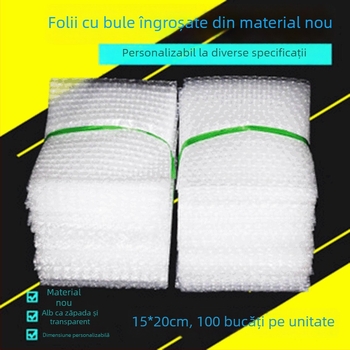 Pungă cu bule transparentă, groasă, pentru expediții express, protecție la șocuri, personalizabilă, LDPE