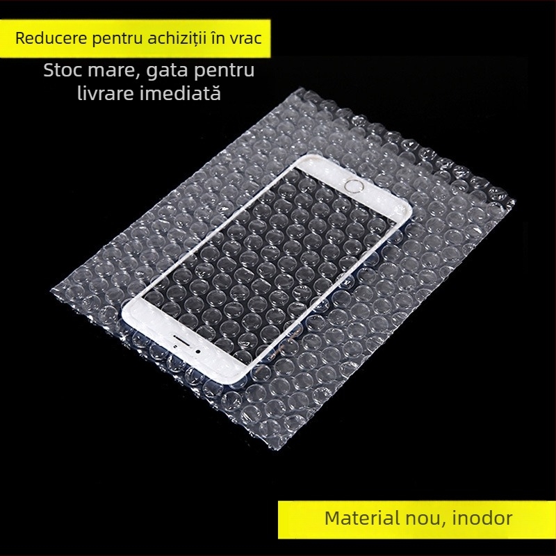 Pungă cu bule transparentă, groasă, pentru expediții express, protecție la șocuri, personalizabilă, LDPE