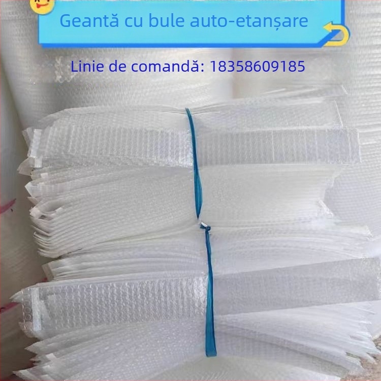 Pungă cu bule lungă, transparentă, cu folie groasă pentru ambalare antișoc