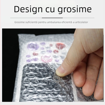 Pungă transparentă cu bule, dublu strat, pentru ambalare, cu folie perlată