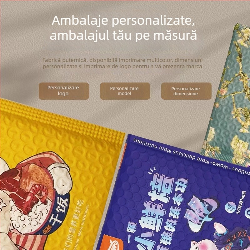 Plic cu bule din folie aluminizată, gros, autoadeziv, impermeabil și rezistent la lovituri pentru ambalarea hainelor